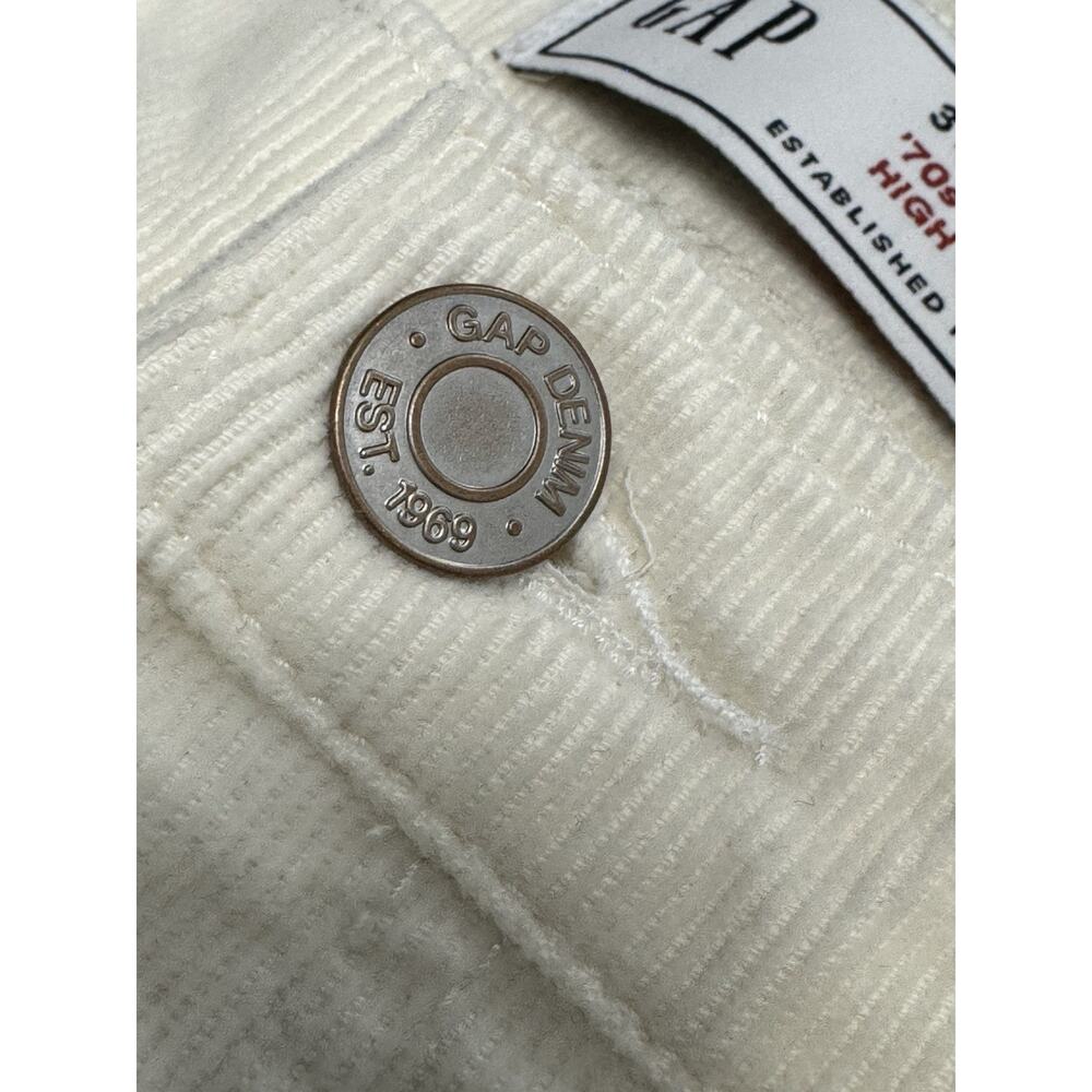 Gap NWT 70s Flare High Rise Corduroy Pants Size 14 Boho Hippie Office 32x31 - Picture 2 of 7
